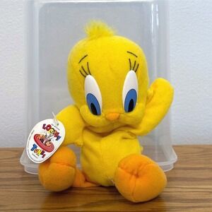 Vintage 1996 Looney Tunes Tweety Bird Plush‎ Play-By-Play Yellow Stuffed Toy NWT